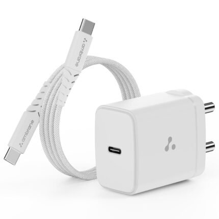 Ambrane 25W Mobile Charger Adapter with Charging Cable